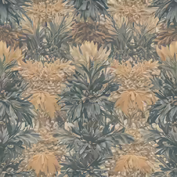 this floral wallpaper is in the style of a jungle