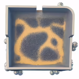 the yellow paint looks like the paw shape
