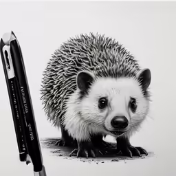 a drawing of a little hedge
