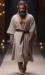 a man with a beard and a suit