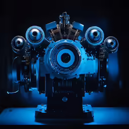 a computer robot with a lot of speakers