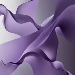 abstract, liquid plastic design in purple