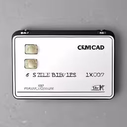 a close up of the credit card on a table