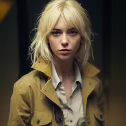 an image of a woman with bangs on her face