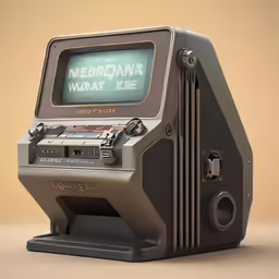 a silver and black game boy and video game system