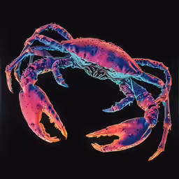 there is a picture of a crab on the picture