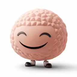 the small smiling face has an odd amount of wrinkles
