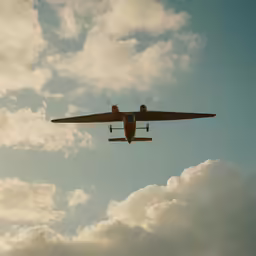 an airplane is flying in the air