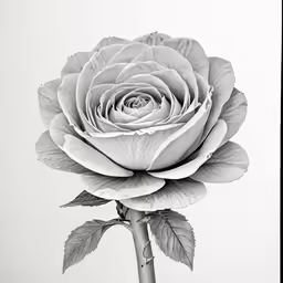 the rose has large white petals and is in front of the picture