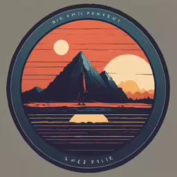a round image of an island in the sky with a mountain and clouds in the distance,an artistic poster for a scificent environment