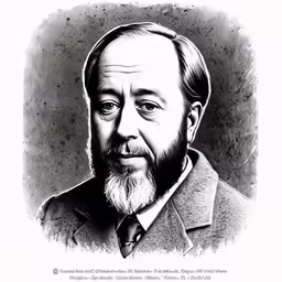 an old portrait of a man with a beard