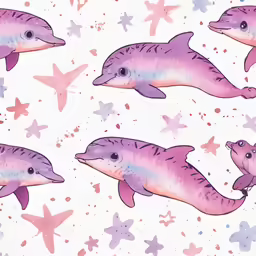 several colorful sea animals floating around in the water