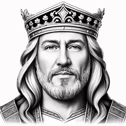 a black and white portrait of the famous superstar jesus