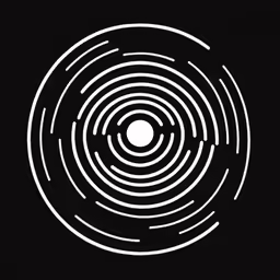 a photo of white lines going in a circular