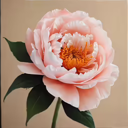 a pink flower in a vase against a brown background