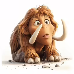 a close up of a character wearing an animal mask