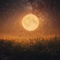 the night is bright and there are some stars