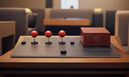some red balls sitting on top of a table