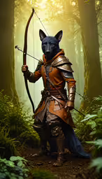 a person dressed in armor with a bow and arrow,a man dressed as a warrior with an arrow