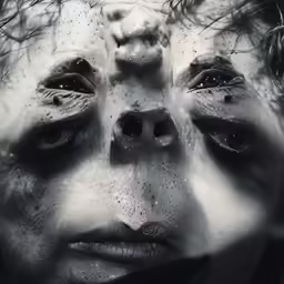 this is a photo of the face of a child