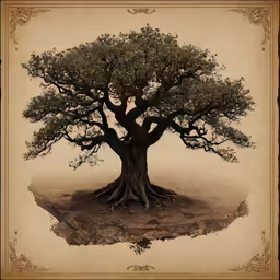 a tree that is very big and big