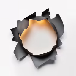 a small round object that appears to be broken