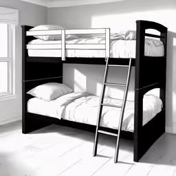 this is a room that has bunk beds