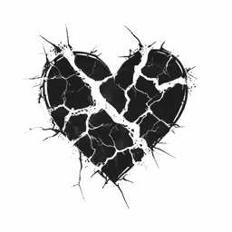 a heart shape with some rocks in it