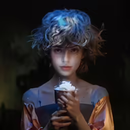 an image of a woman that has some hair