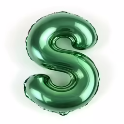 a shiny balloon type s with a dark green exterior