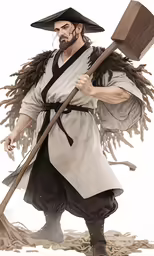 an illustration of a man dressed in costume