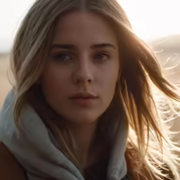 a young woman looking at the camera