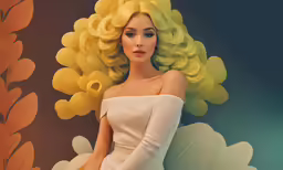 an image of a woman with curly hair