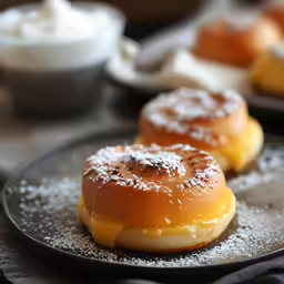 two cinnamon buns with icing are shown on a plate