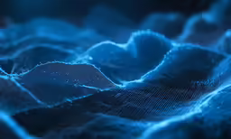 the bright blue background is illuminated with light