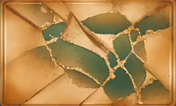 a piece of paper with leaves in the middle