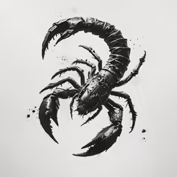 the image shows an angry crab that appears to be crawling