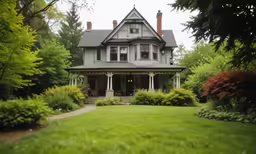 this is a house on a very cloudy day