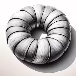 an image of a black and white image of a piece of food