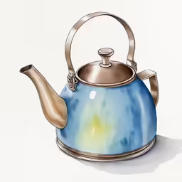 a kettle with a tea kettle in it