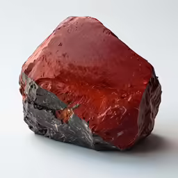 the rock is covered in some brown mud