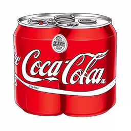 a couple of red soda cans next to each other,a bottle of diet coke on a white background