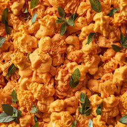 closeup view of cooked and covered pieces of food