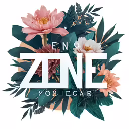 flowers with the words enjoy in zone you can