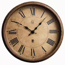 a clock with roman numerals on it