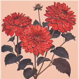 a red flower sitting on top of a branch