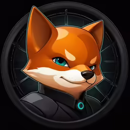 an anime character with a fox face
