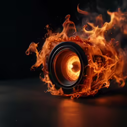 a burning fire can be seen in this picture