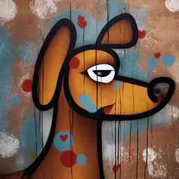 an animal that is on a wooden wall