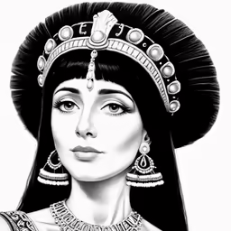 the queen of persia drawing by christian henney